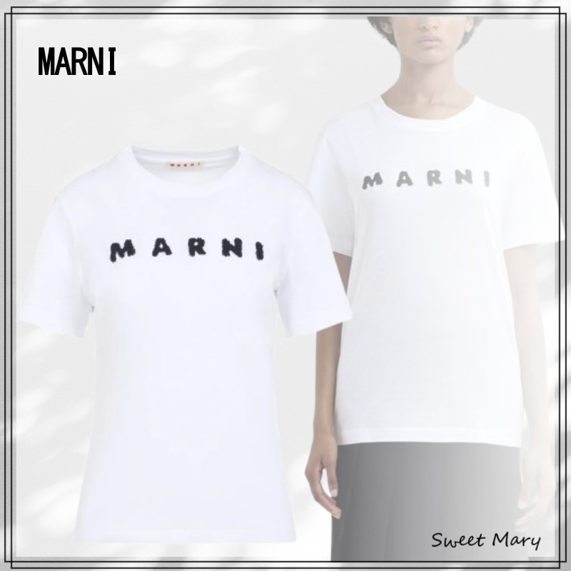MARNI☆スクリブル ロゴ ジャージー Tシャツ♪【送料込】