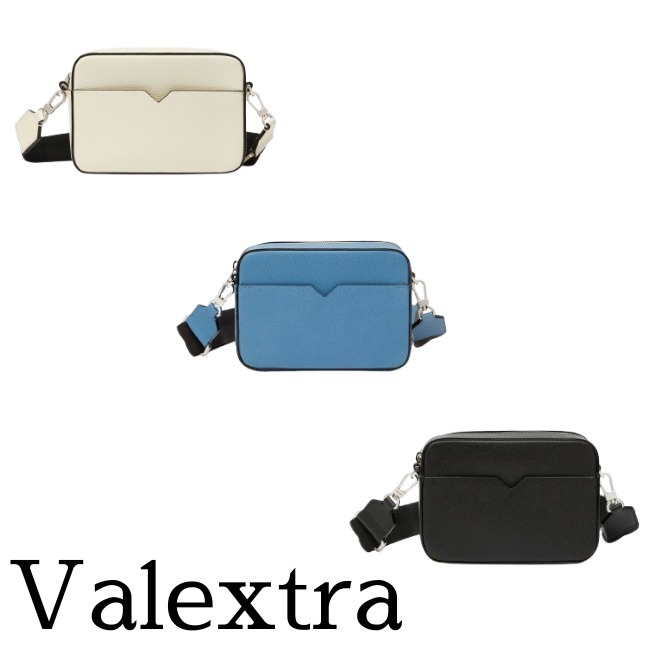 【Valextra】リポーター Vライン ミニバッグ
