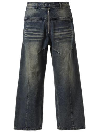 FILTH】新鋭ブランド FRONT ZIP BAGGY DENIM 全3色 (デニム