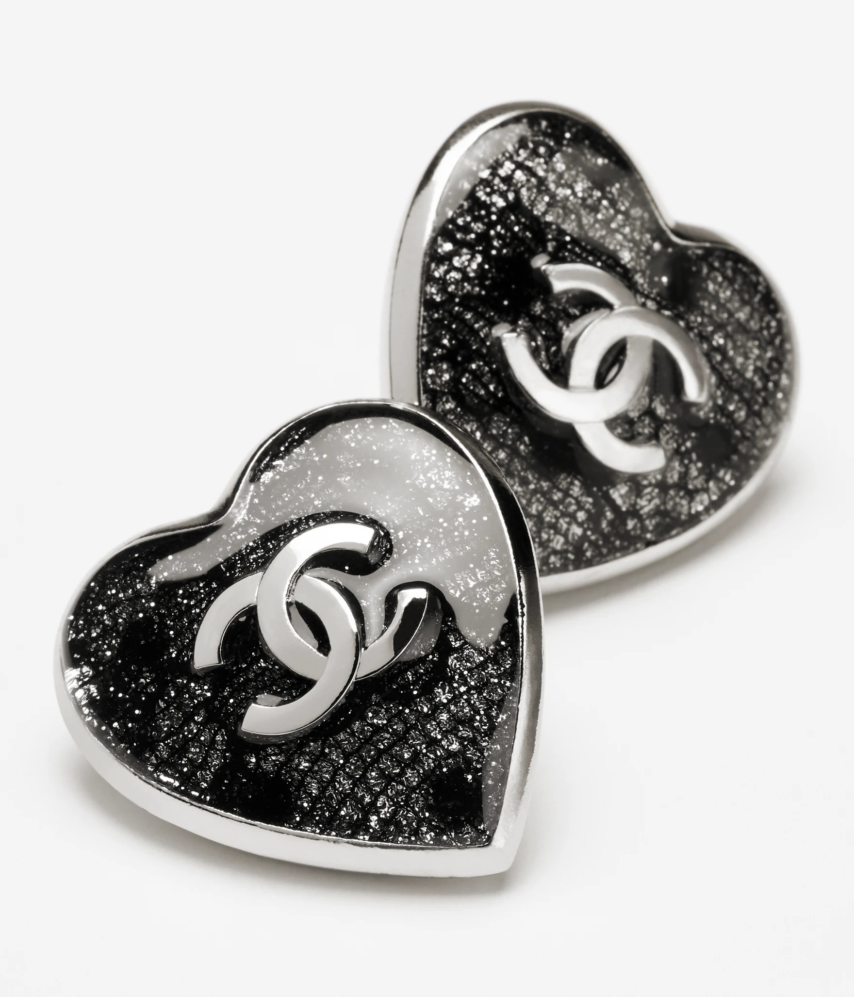 ☆輝くハート型がカワイイ♪【CHANEL】ハート ピアス☆ (CHANEL