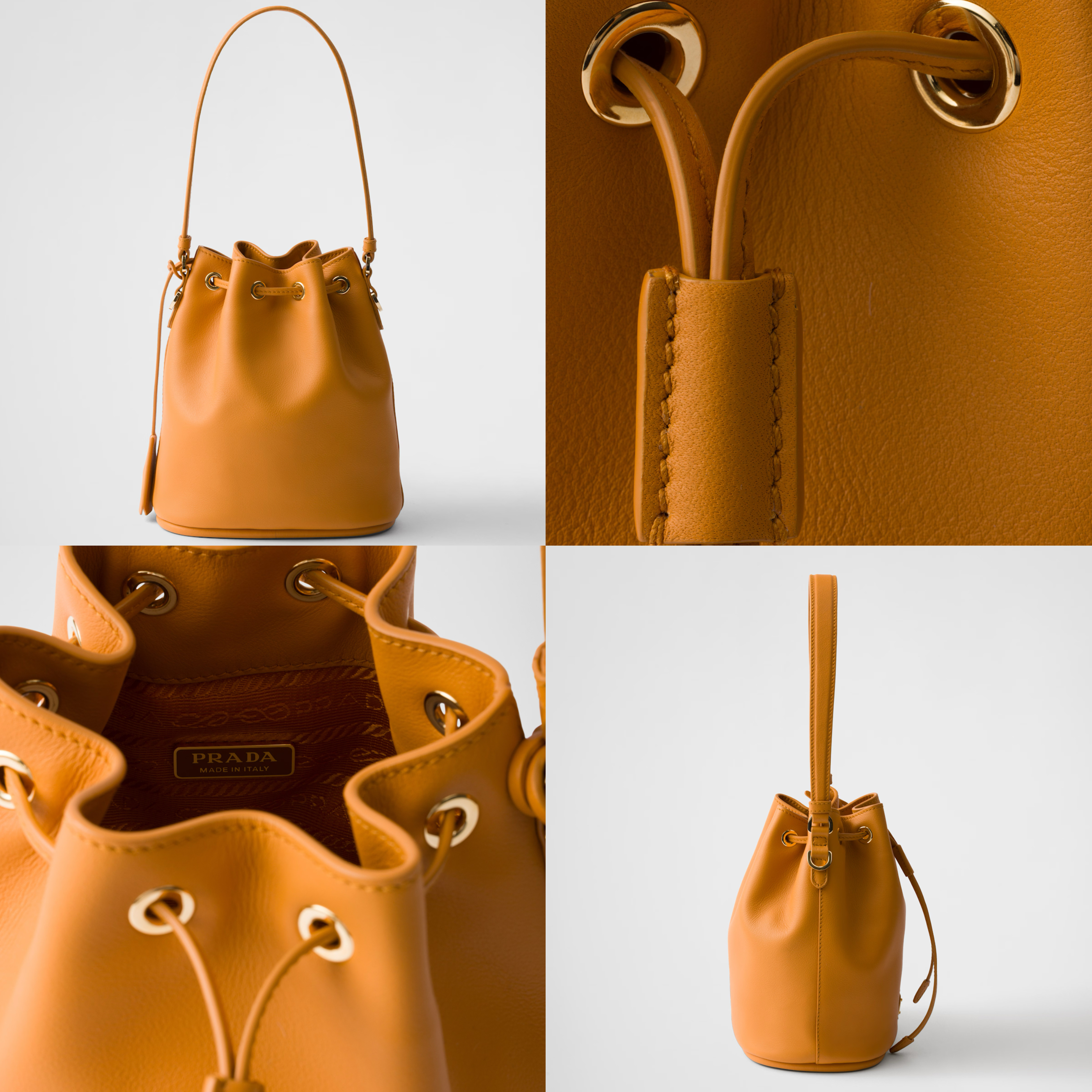 PRADA【入手困難】☆バケット デザイン☆レザー ミニバッグ 全色