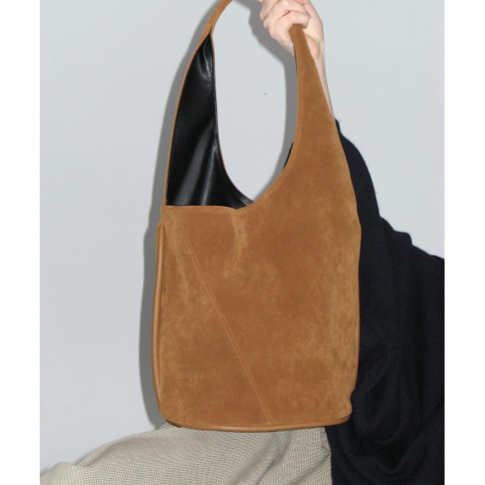 ★YEOMIM★ cylinder bag suede camel yeo-296