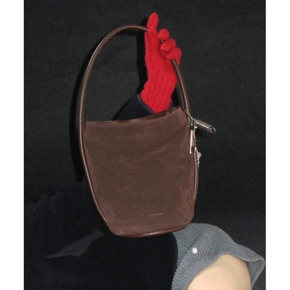 ★YEOMIM★ beaker bag suede brown yeo-300