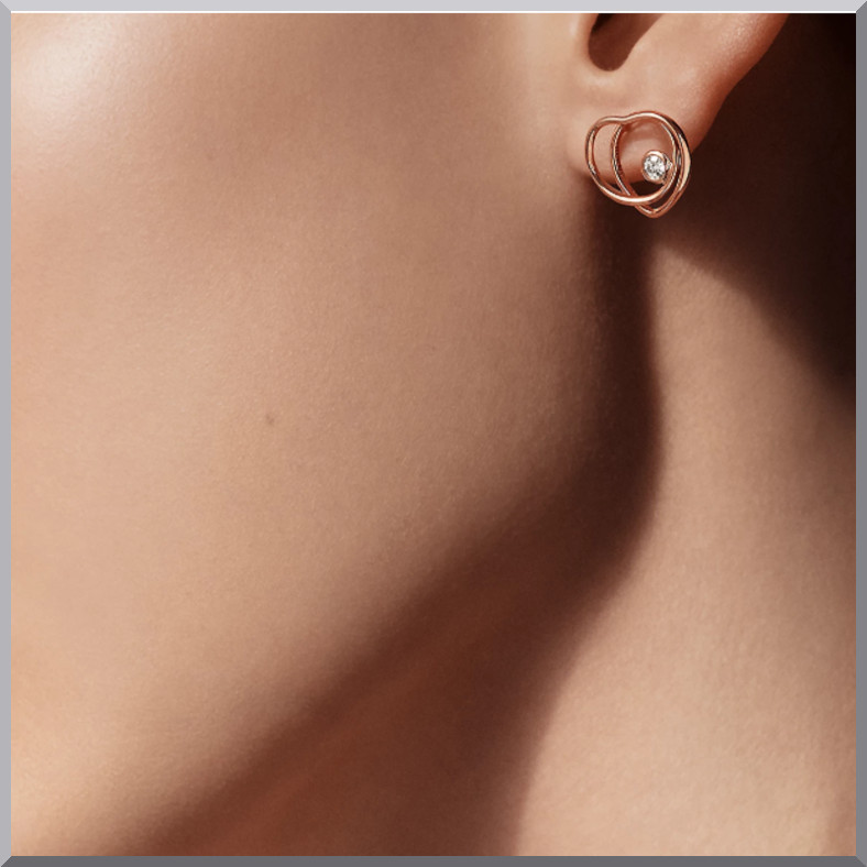 《ハート♪》HERMES Vertige Coeur ピアス very smallモデル