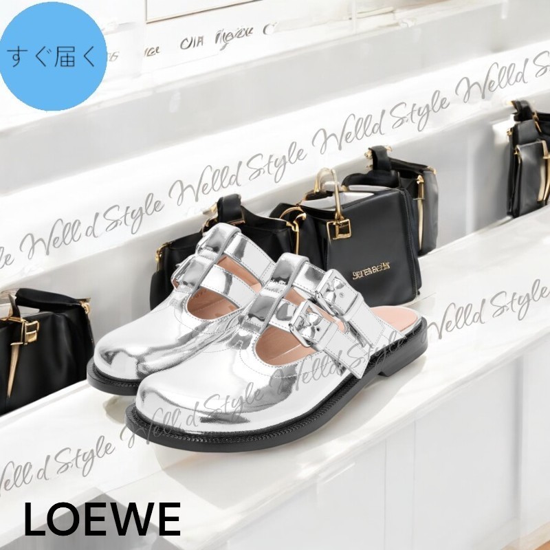 国内発送・すぐ届く 【LOEWE】カンポ メリージェーン ミュール