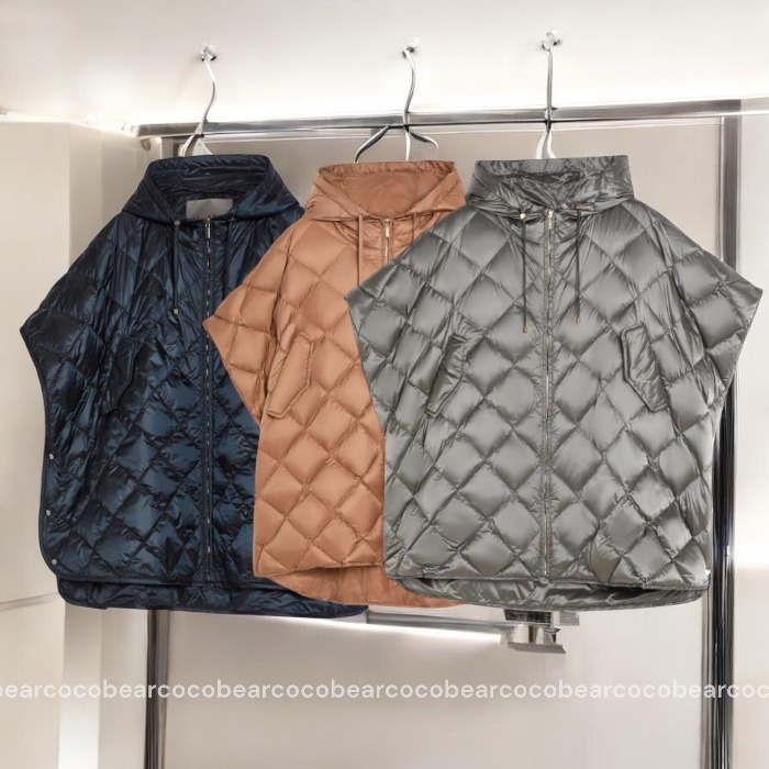 ☆MAX MARA☆[トレマン] テクニカル キャンバス ダウン ケープ