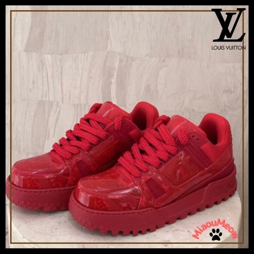 【鮮やかなレッドが目を惹く♪】Louis Vuitton★スニーカー