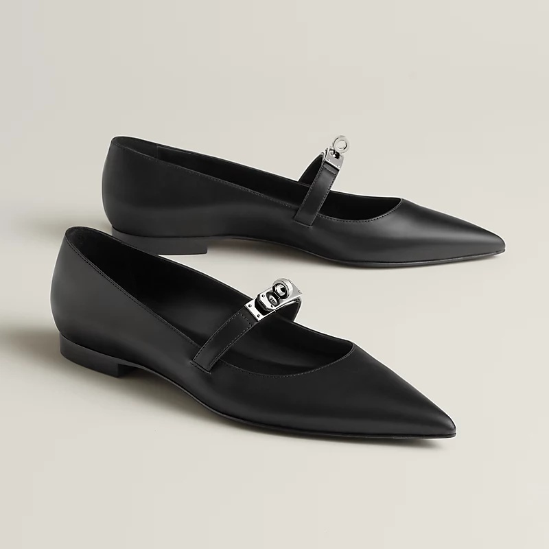 【エレガンス！】HERMES Ballerines Kelly パンプス