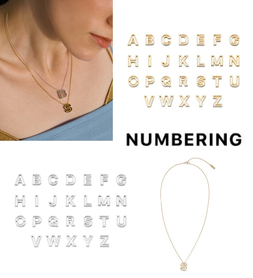 ネックレス・ペンダント Outline Initial Necklace #7700