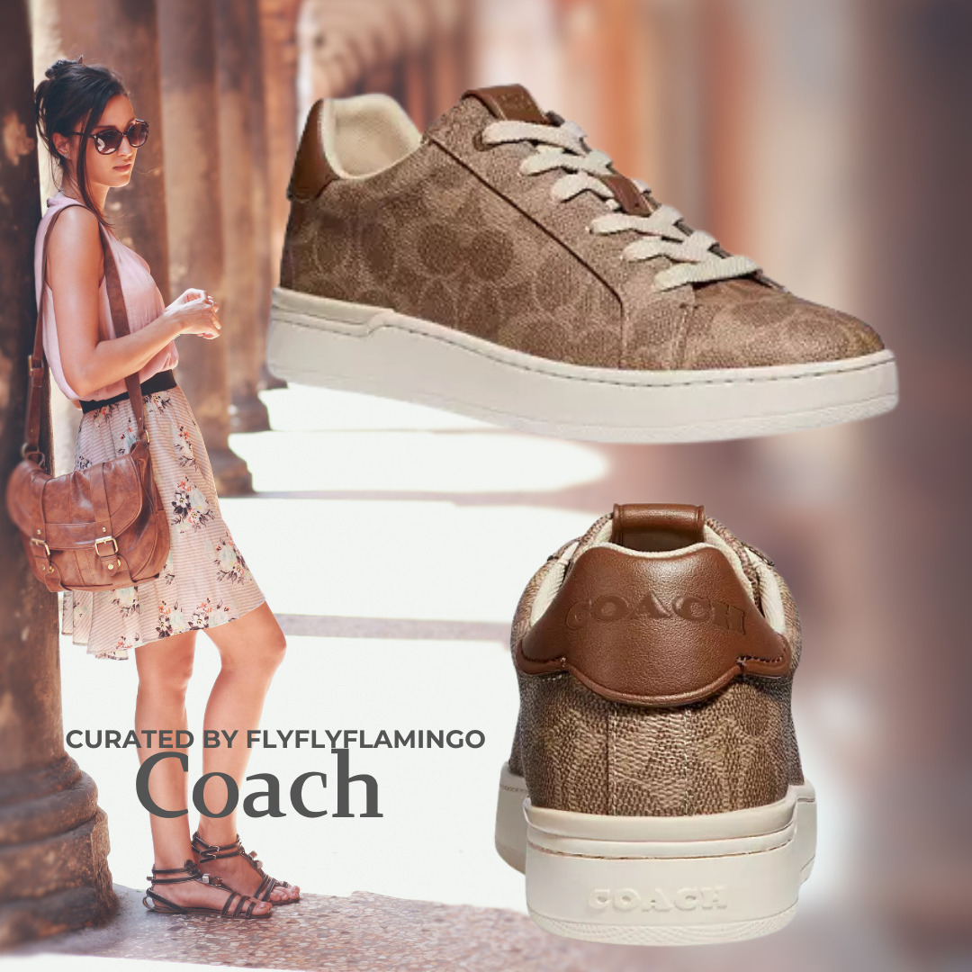 Coach【コーチ】ロゴ柄♪綺麗めカジュアル＆上品♪スニーカー