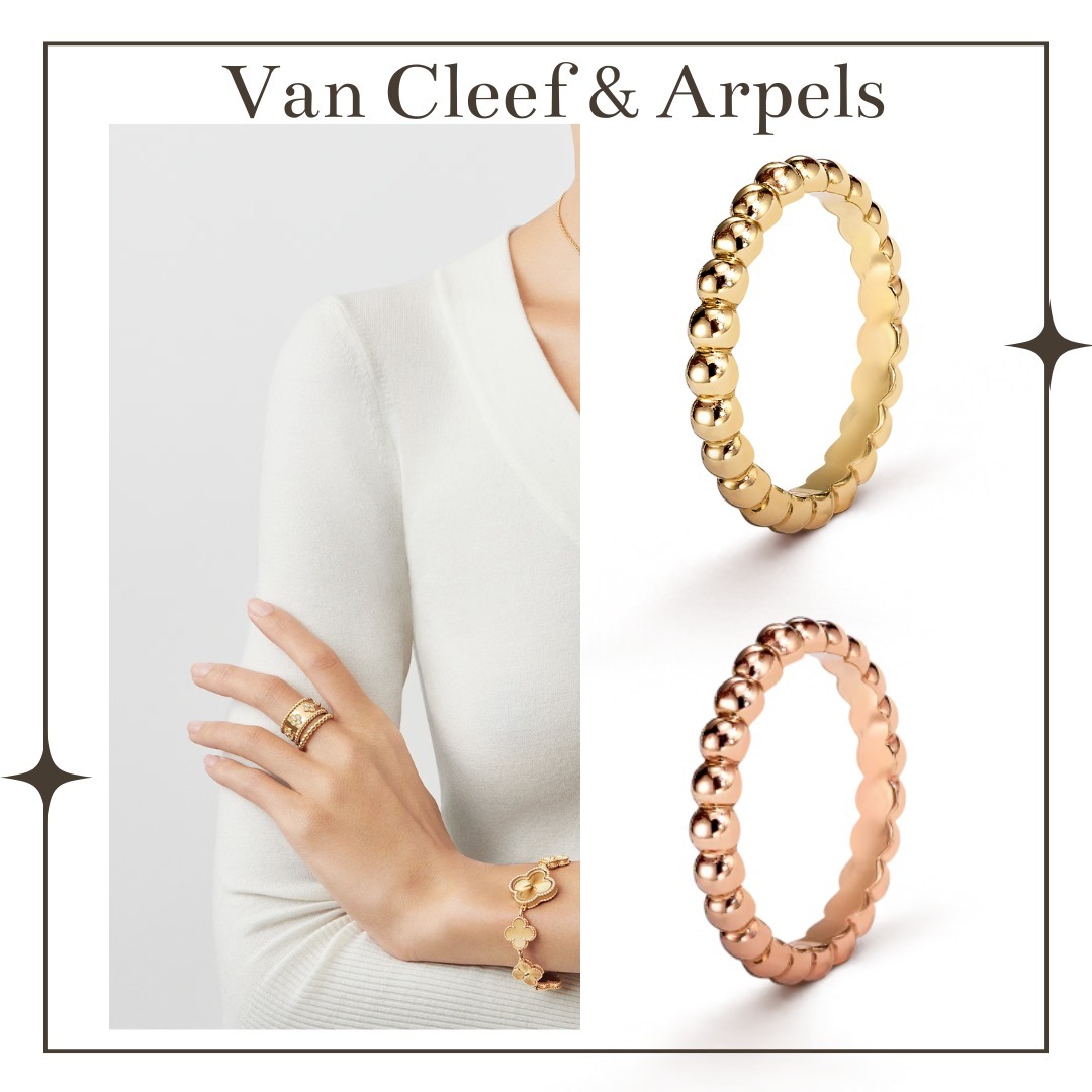 【Van Cleef & Arpels】ペルレ ゴールドパール リング
