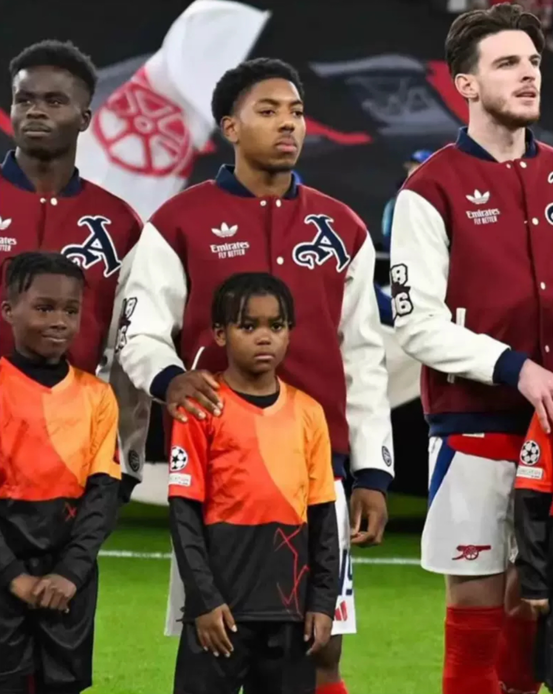 ARSENAL スタジャン　アーセナル　バーシティジャケット 背中の刻印の意味・まさかの裏地とサイズ感】アーセナル MUTEKI