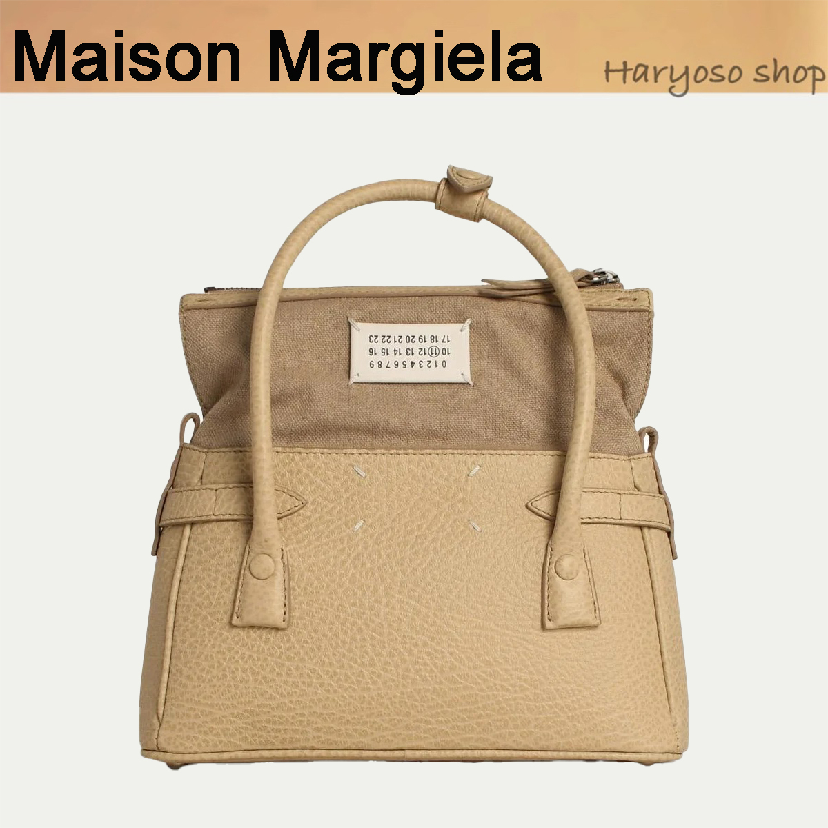 VIP価格★Maison Margiela★ロゴ パッチ トップハンドル バッグ