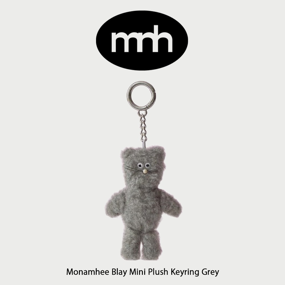 【Monamhee】 正規品★ Blay Mini Plush Keyring Grey