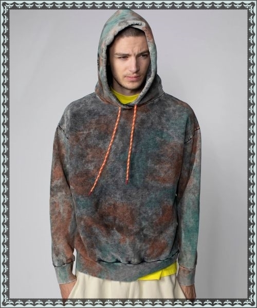 ★ARIES★ U MAD SPRAY TEMPLE HOODIE MULTI ARIU241MRSW025MT