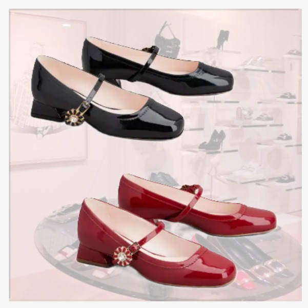 [Roger Vivier]メアリー ジェーンズ パテントレザー