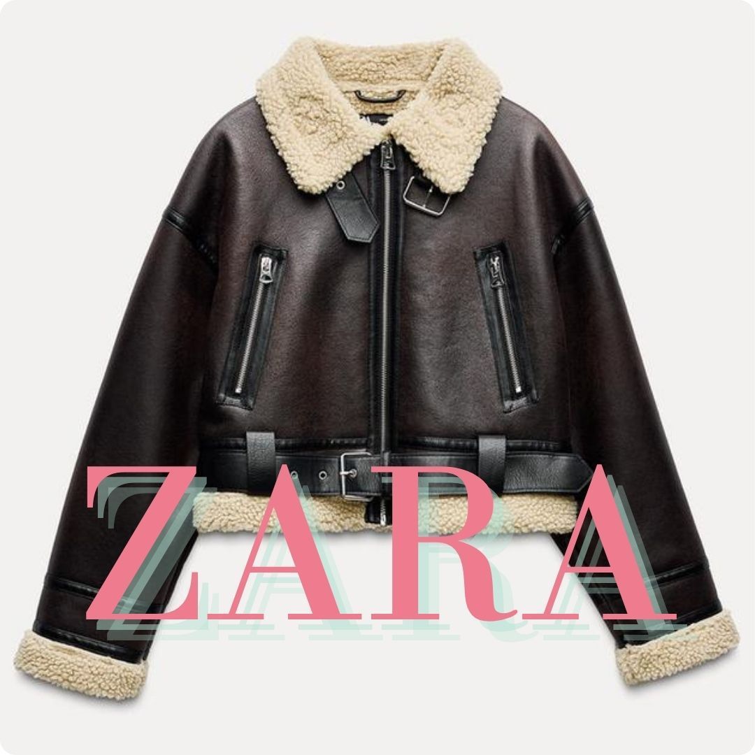 ZARA ショート丈ダブルフェイスジャケット 8073/252