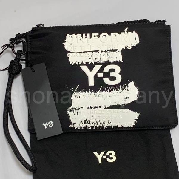 【関税込】◆Y-3 ワイスリー◆ロゴ クラッチバッグ ポーチ