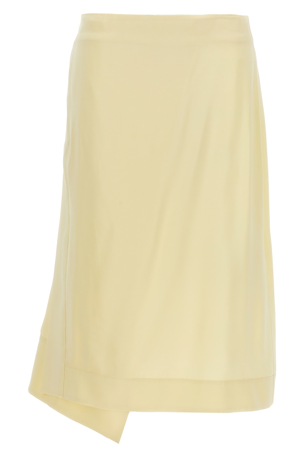 【関税込み】JIL SANDER Satin skirt with side slit