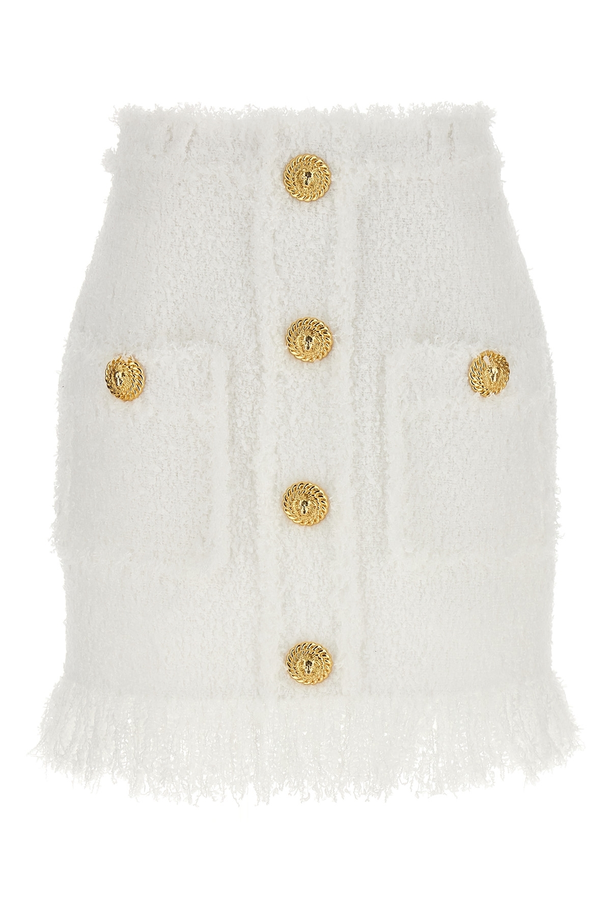 【関税込み】balmain Button tweed skirt