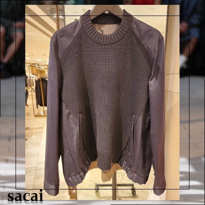 《洗練された逸品》【sacai】コットンチノミックスプルオーバー