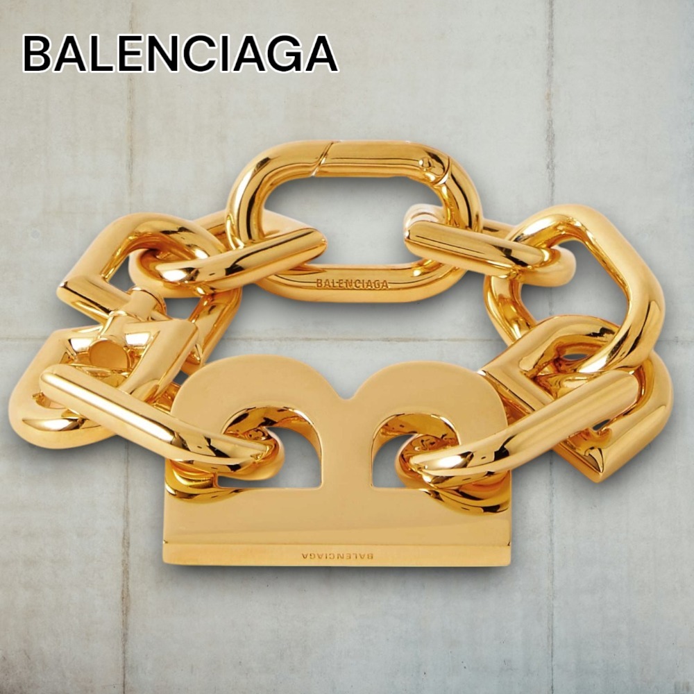 【BALENCIAGA】Gold-Tone Chain Bracelet