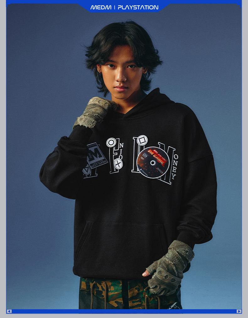 日本未入荷/88rising愛用☆MEDM☆長袖 ニット パーカー☆ 日本未入荷/88rising愛用☆MEDM☆コラボ プレステ パーカー