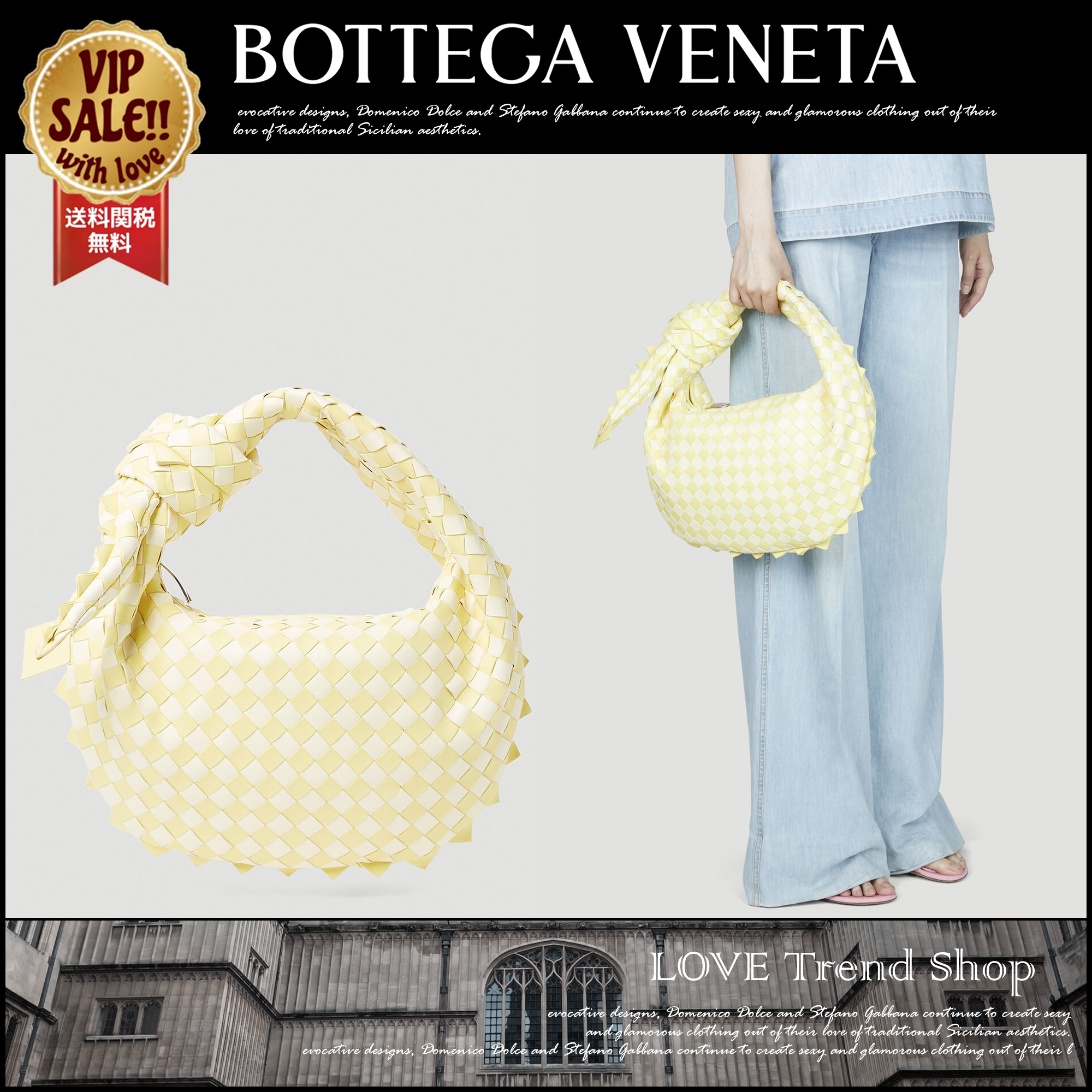 BOTTEGA VENETA スモールジョディ ハンドバッグ イエロー 大人気