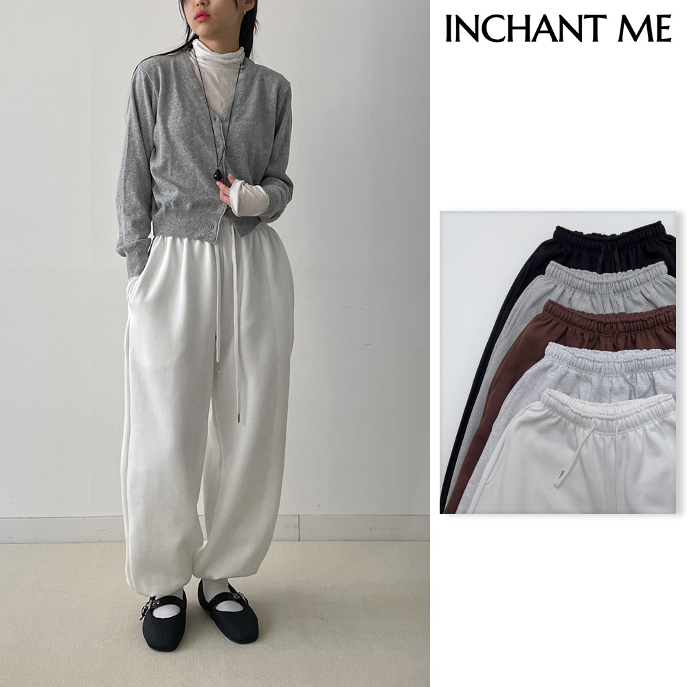 【INCHANT ME】[unisex] Roy Brushed Training Jogger Pants