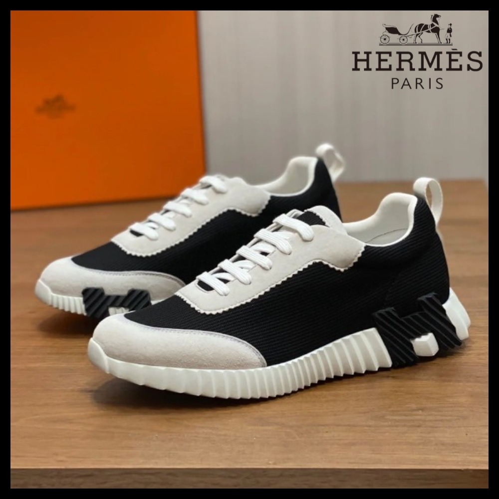 【上品でスポーティ☆】HERMES スニーカー バウンシング