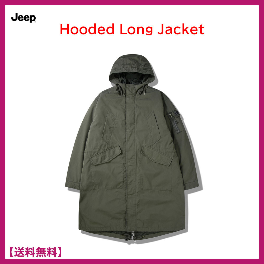 JEEP★Hooded Long Jacket★フード付きロングウインドブレーカー