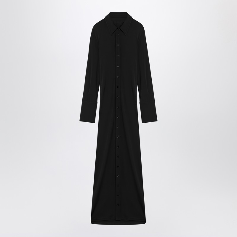 ワンピースその他 Sportmax Black shirt dress in viscose jersey