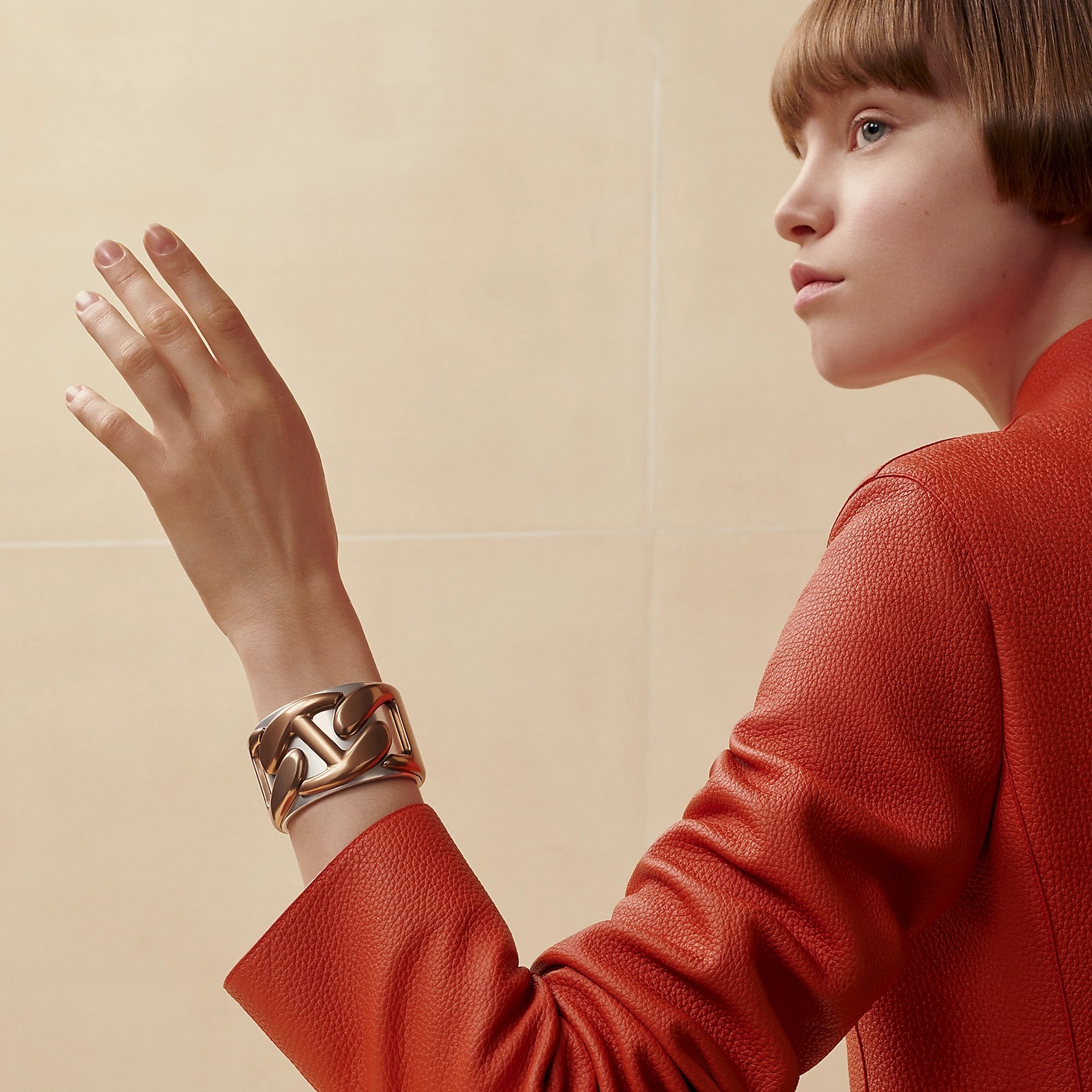 【手元に品格を♪】HERMES カフブレスレット 《ノーティック》