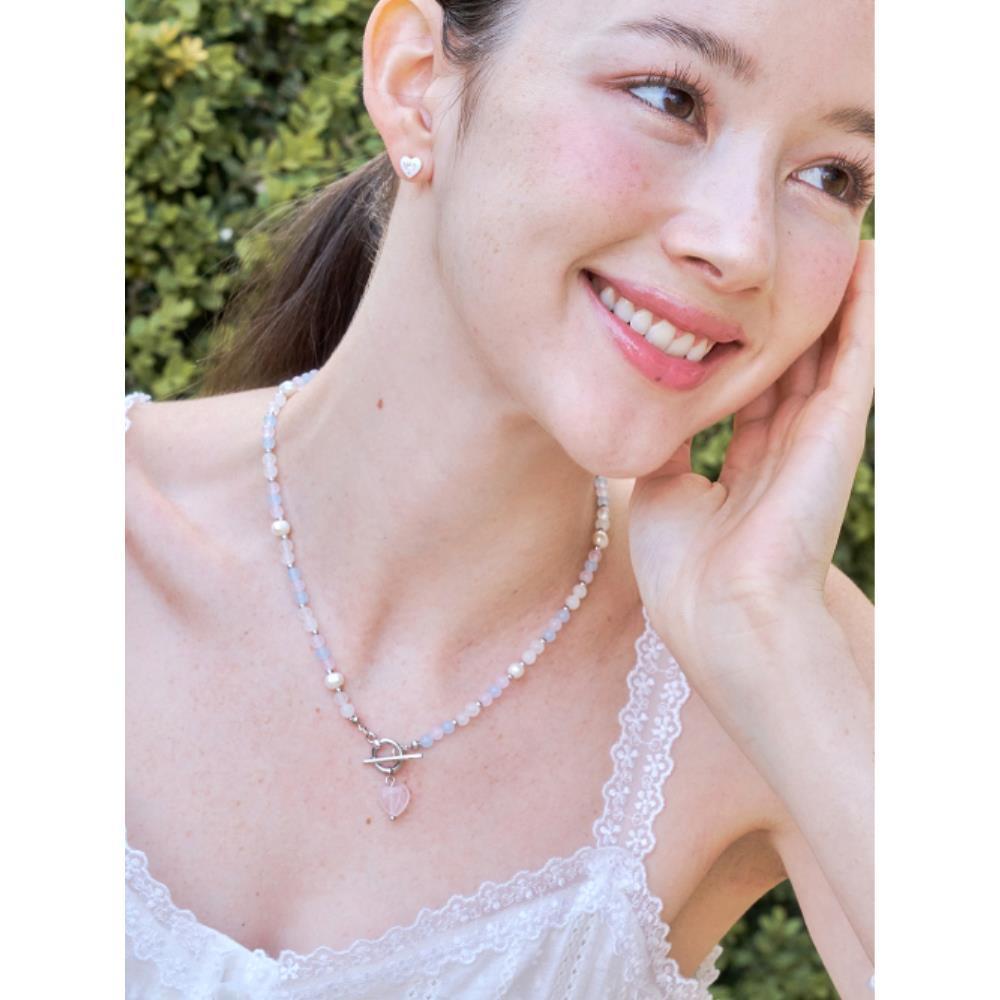 ネックレス・ペンダント +ENGBROX+ orbit beads heart necklace EBNL24035SV