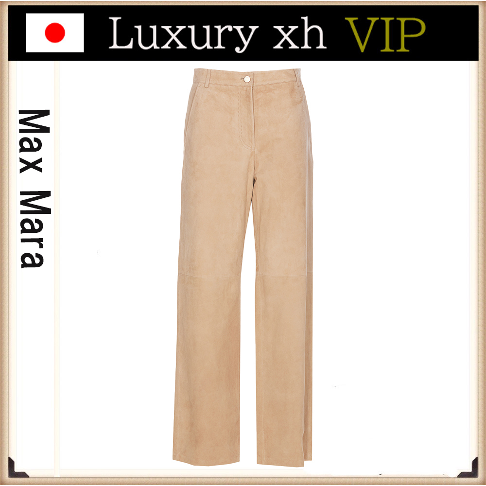 ★25SS Max Mara Studio HARALD レザー パンツ