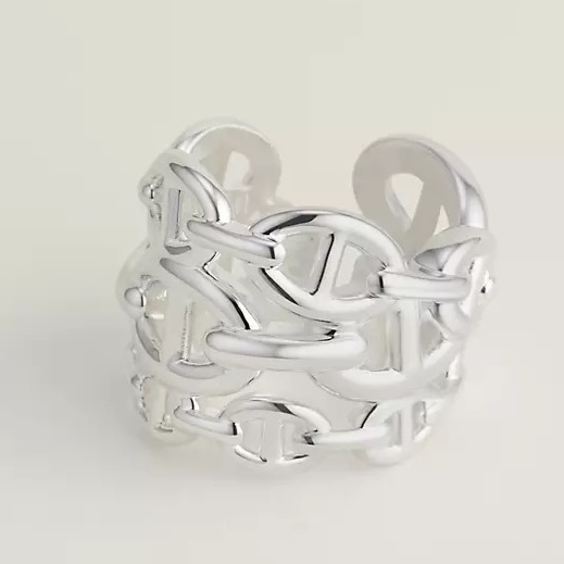 HERMES リング《Chaine d’Ancre Enchainee》GM シルバー 直営店