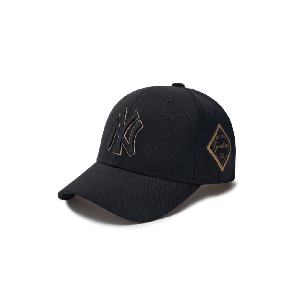 キャップ MLB Korea Diamond Structure Ball Cap NY Gold