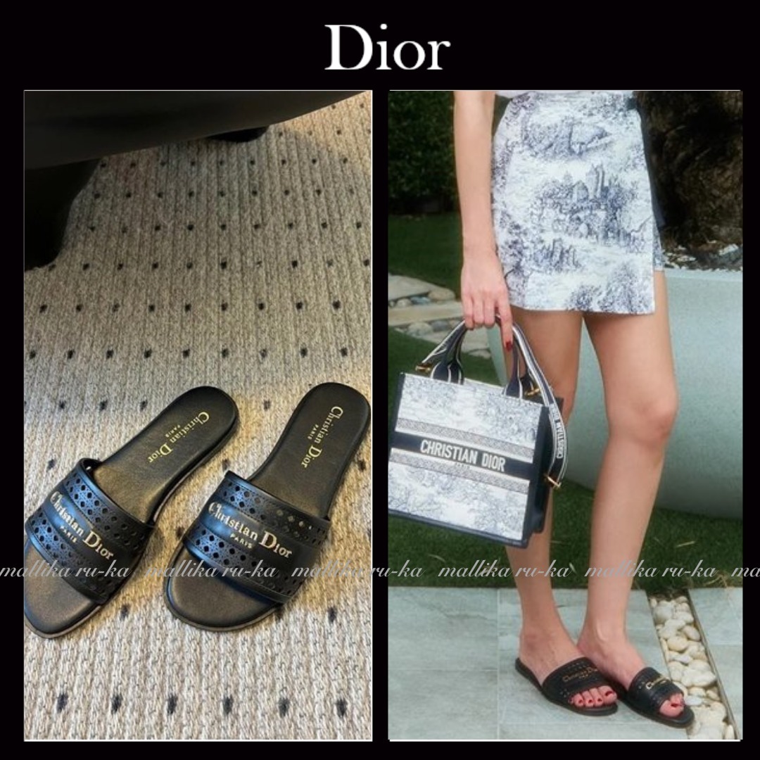 すぐ届く☆国内発【Dior】D-Lane スライド ディオール サンダル