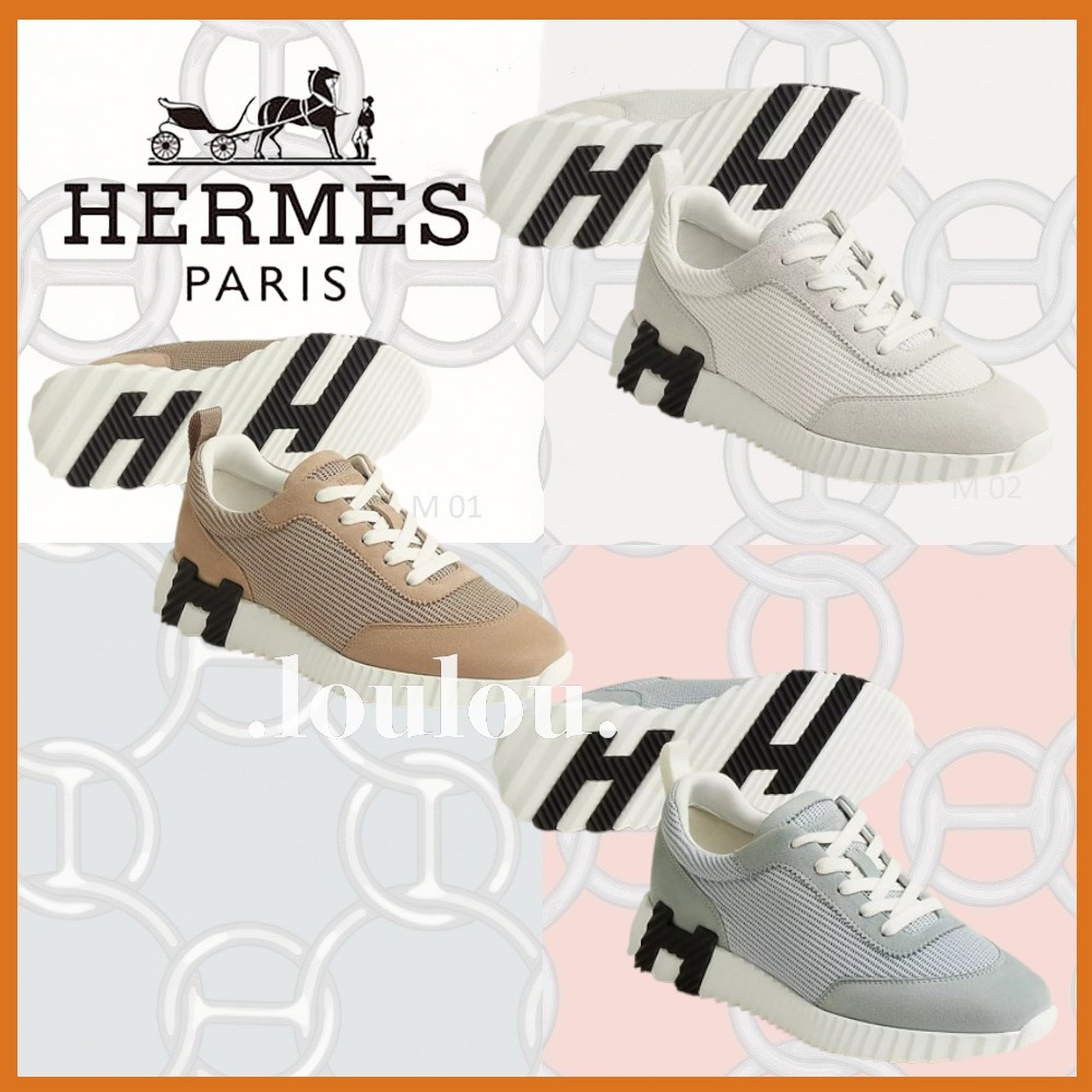 【歩きやすくシンプル◎】HERMES スニーカー《バウンシング》