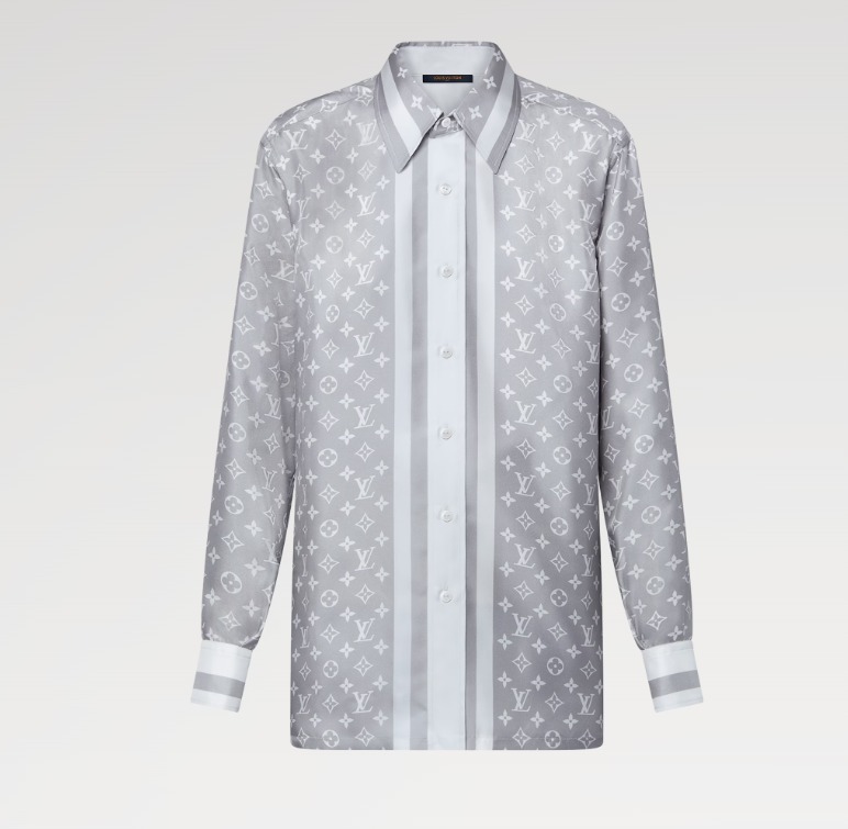 Louis Vuitton《モノグラムフラールパジャマシャツ》シルク 直営