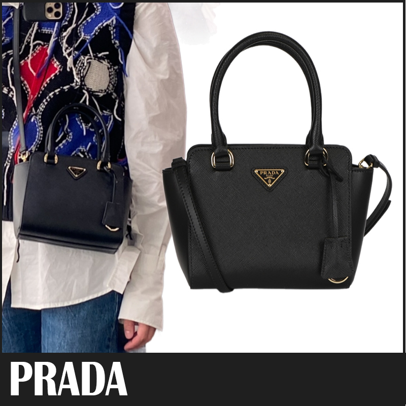 ☆送料関税込☆PRADA サフィアーノレザー トートバッグ☆超人気