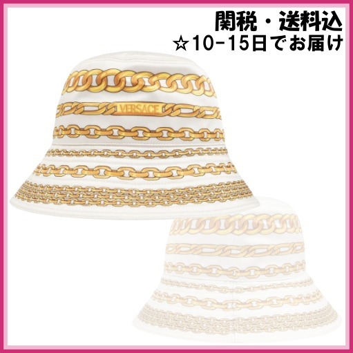 VERSACE■ヴェルサーチェ チェーン ロゴ バケットハット