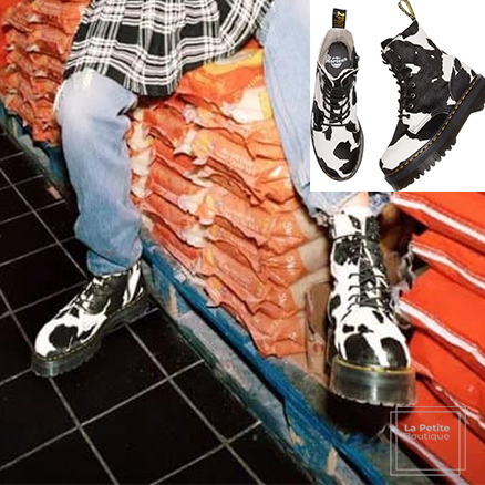 【Dr. Martens】男女兼用☆限定セール☆Jadon Hair☆牛柄ブーツ