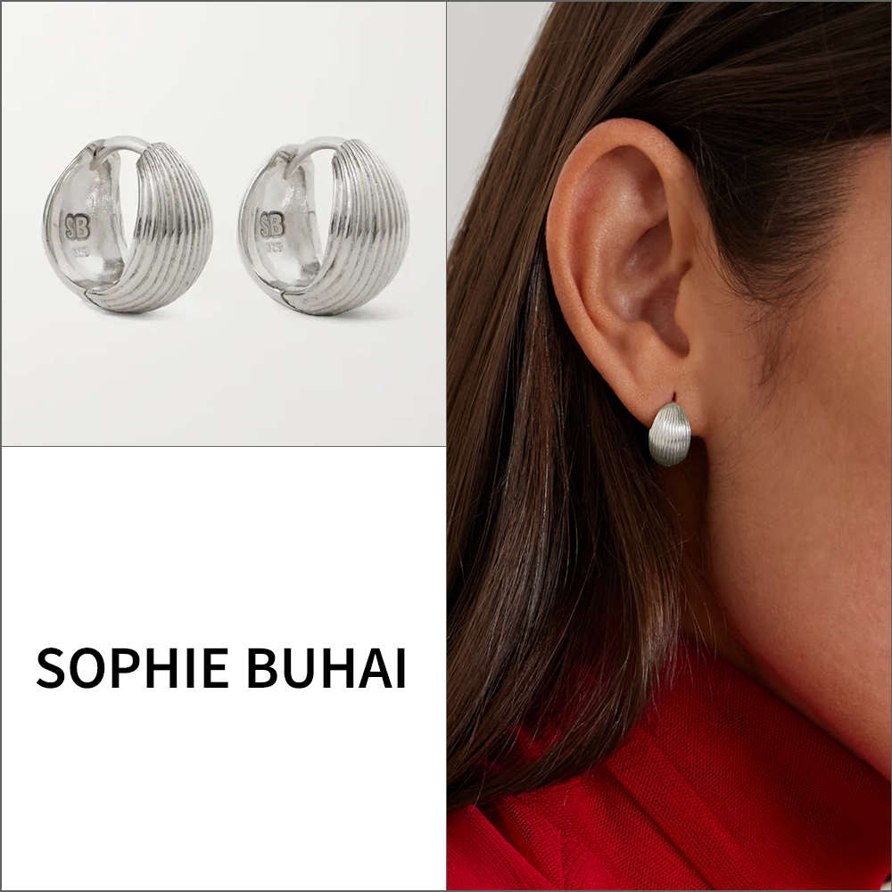 【SOPHIE BUHAI】シルバー Reversible フープピアス 関税込