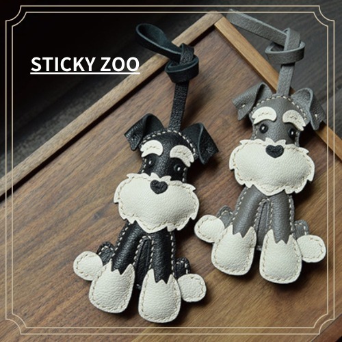 【STICKY ZOO】シュナウザー バッグ チャーム