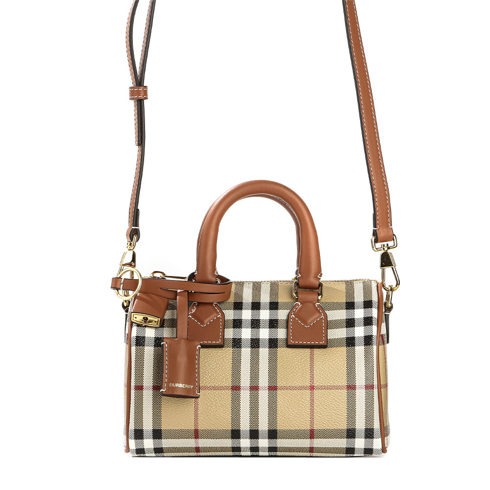 【BURBERRY】CHECK BOWLING BAG