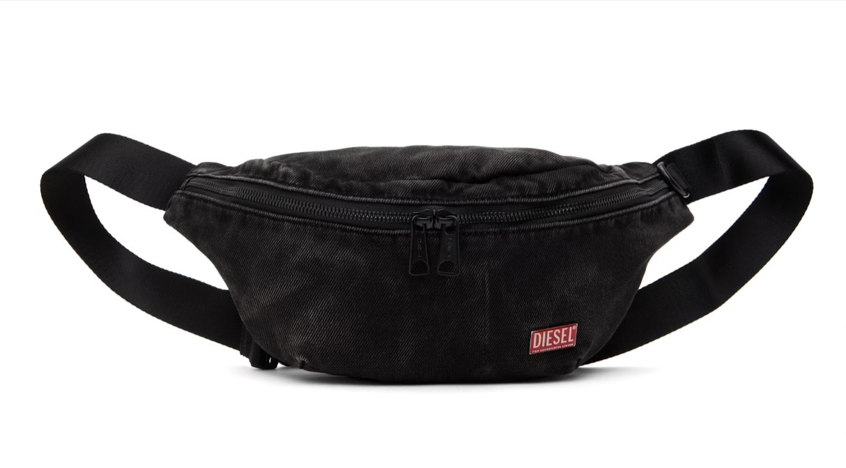 【関税・送料無料】Diesel ブラック Utlt ベルトバッグ