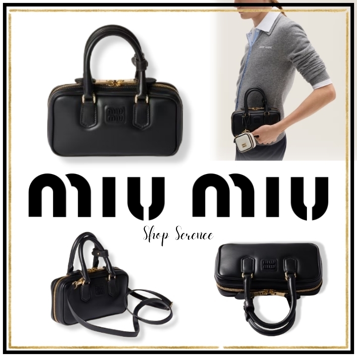 ☆関税・送料込☆【MIU MIU】アルカディ レザー ミニバッグ