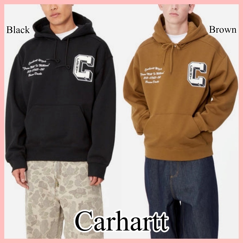 Carhartt フード Brown Ducks スウェット パーカー 送料込み
