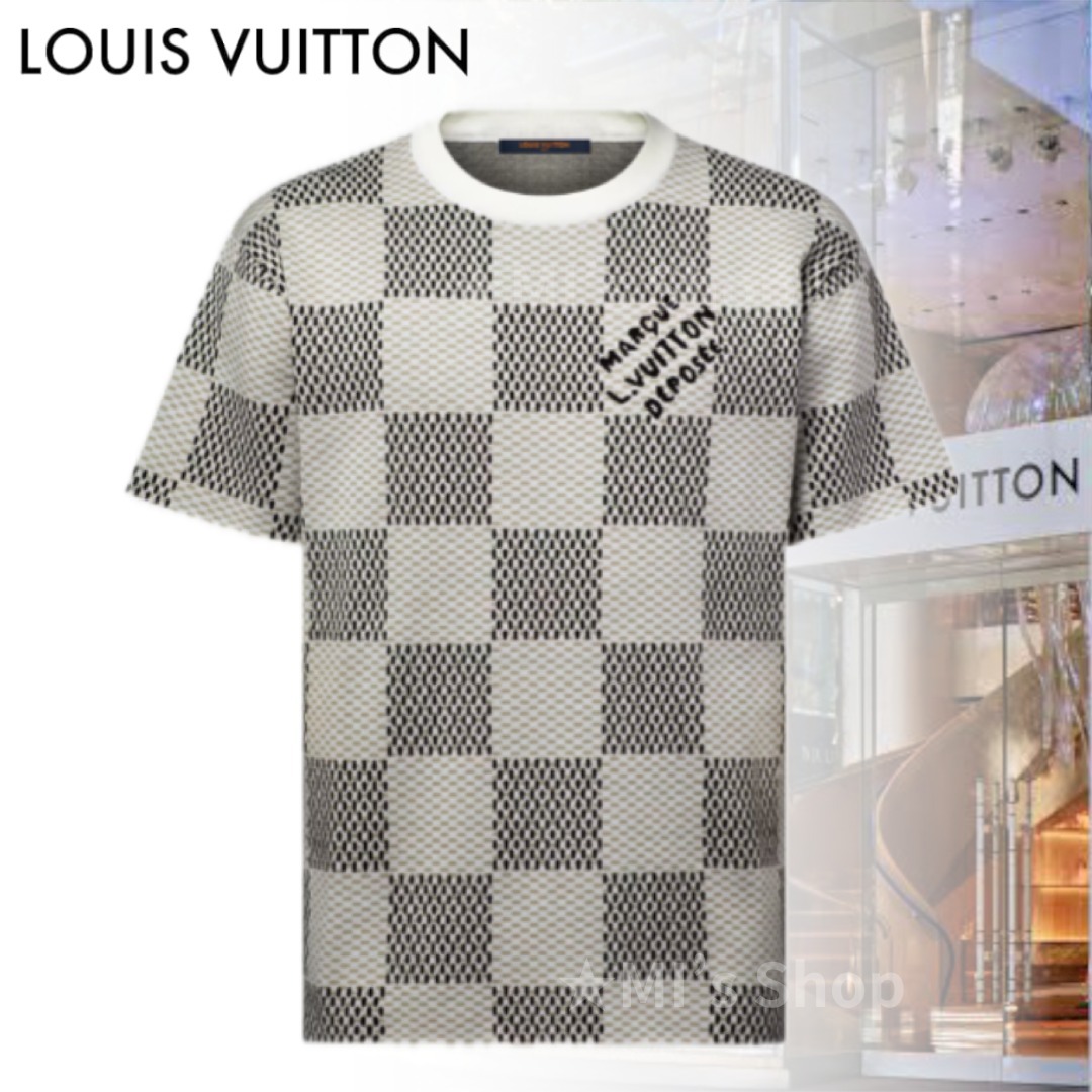 【25SS/洗練されたデザイン★】Louis Vuitton Tシャツ ダミエ